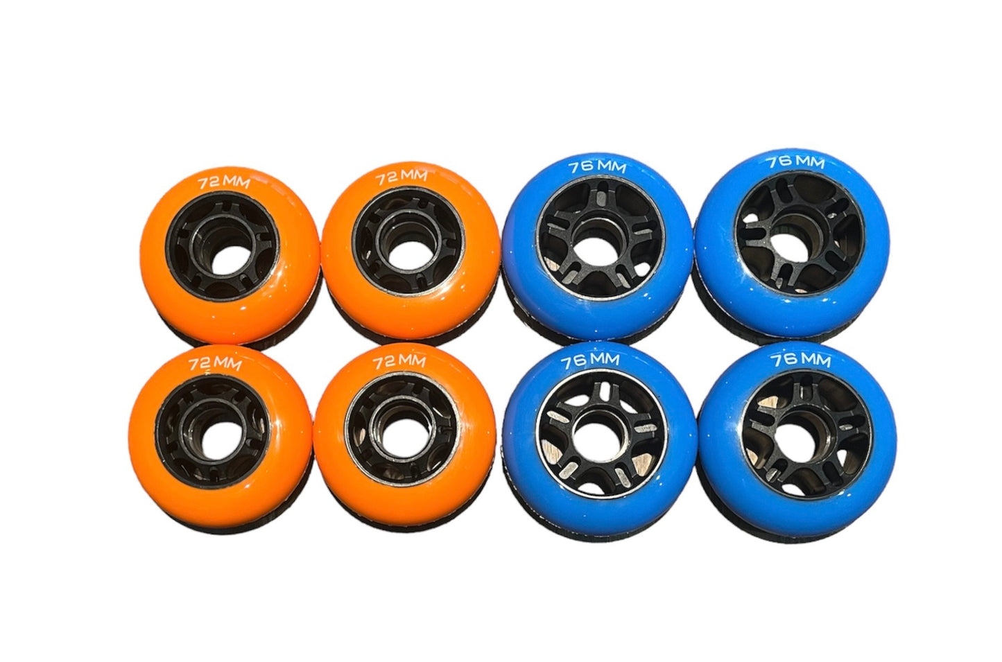 w1 屋外用ウィール8個セット 硬度80A~85A /68mm /72mm /76mm /80mm (送料無料!)